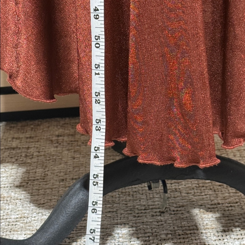 📌 Anthropologie Asymmetrical Ruffled Dress. Size L - Picture 11 of 13